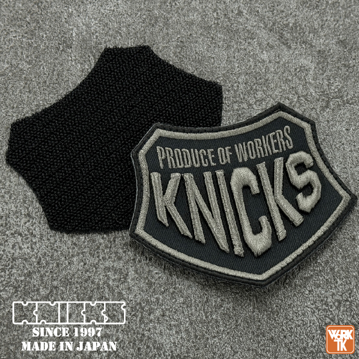 KNICKS（ニックス） 3D刺繍 ワッペン ベルクロタイプ ネコポス nx-w3d