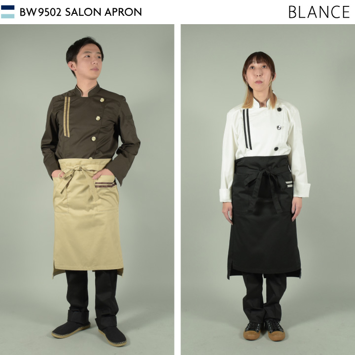 montblanc　Lサイズ　未使用　黒2枚とソムリエエプロン1枚です。 住商モンブラン MONTBLANC（モンブラン） エプロン 兼用 ラップ