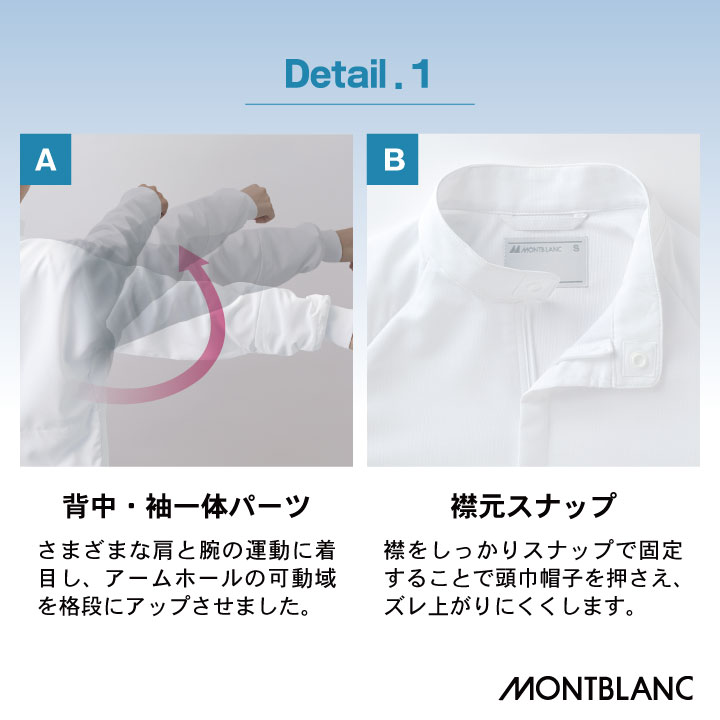 MONTBLANC（ユニフォーム） 住商モンブラン 高温作業 食品工場