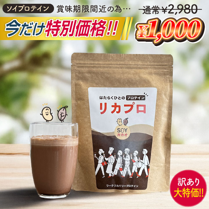 ＼1000円ポッキリ 送料無料 訳あり大特価！／賞味期限間近26年3月 ソイプロテイン アウトレット カカオ 美味しい チョコ マルチプロテイン (ネコポス) tk-1001 | ブランド登録なし