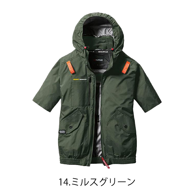 BURTLE エアークラフト 【服のみ】 WORKWEAR AC2076 サイド