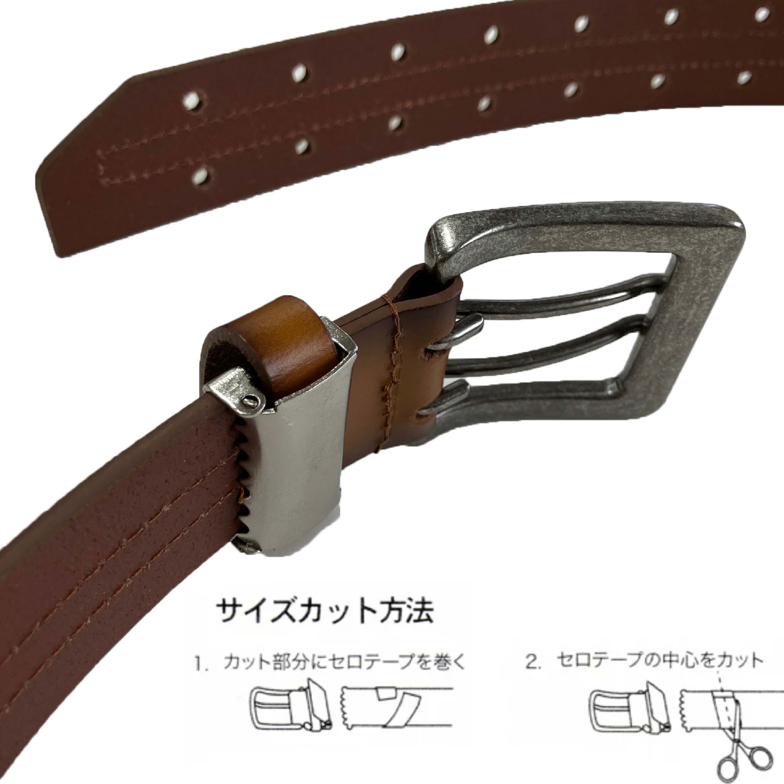 viviennetam のベルト(牛革)【ダブルハピネス】 スーツスタイルMARUTOMI ビジネスベルト メンズ 牛革ベルト