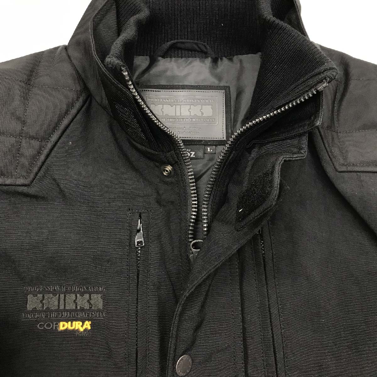 アイトス 防寒ベスト CORDURA ニックス 保温 防風 ブラック 衿黒