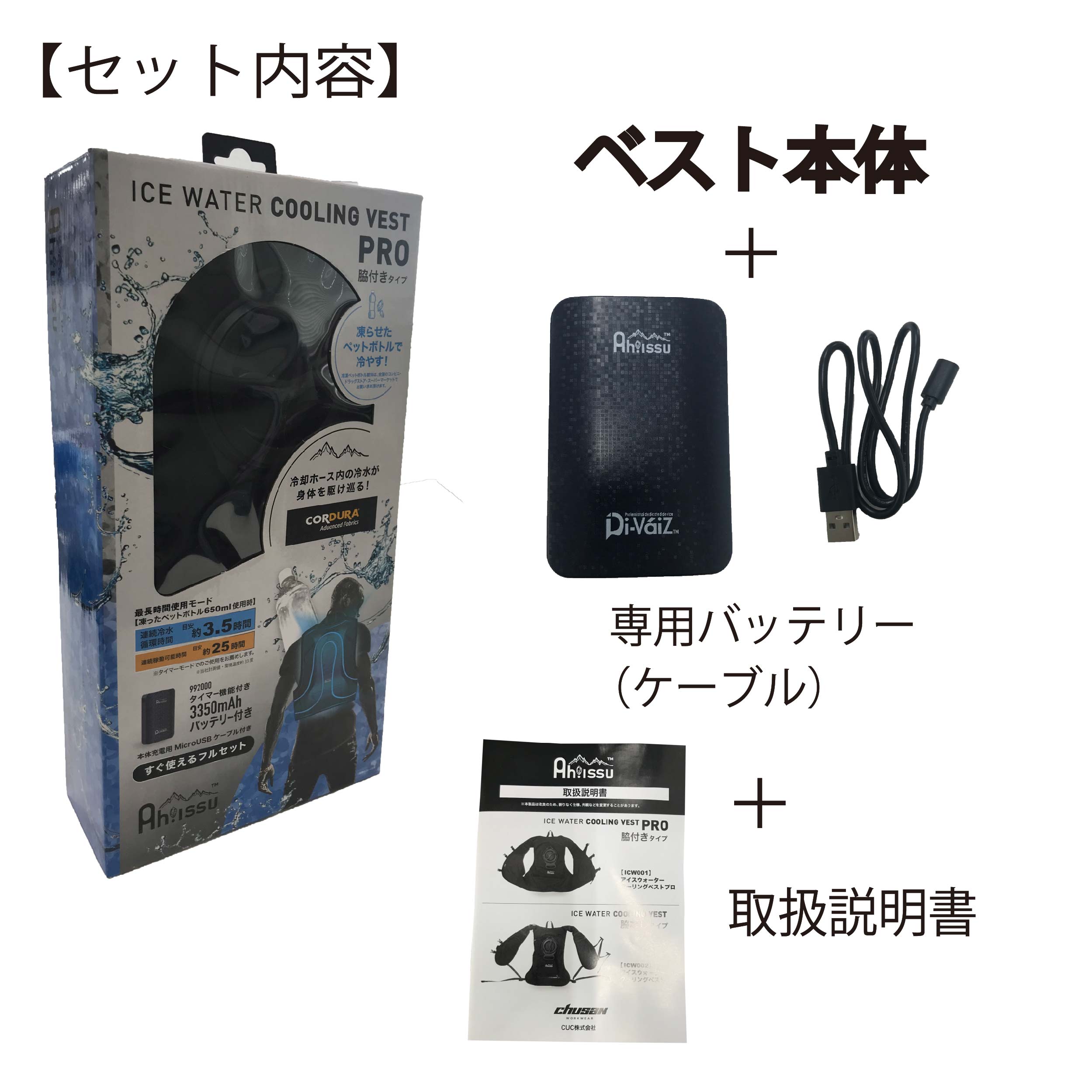 ICW001 アイスウォータークーリングベストプロ | CUC・ CHUSAN