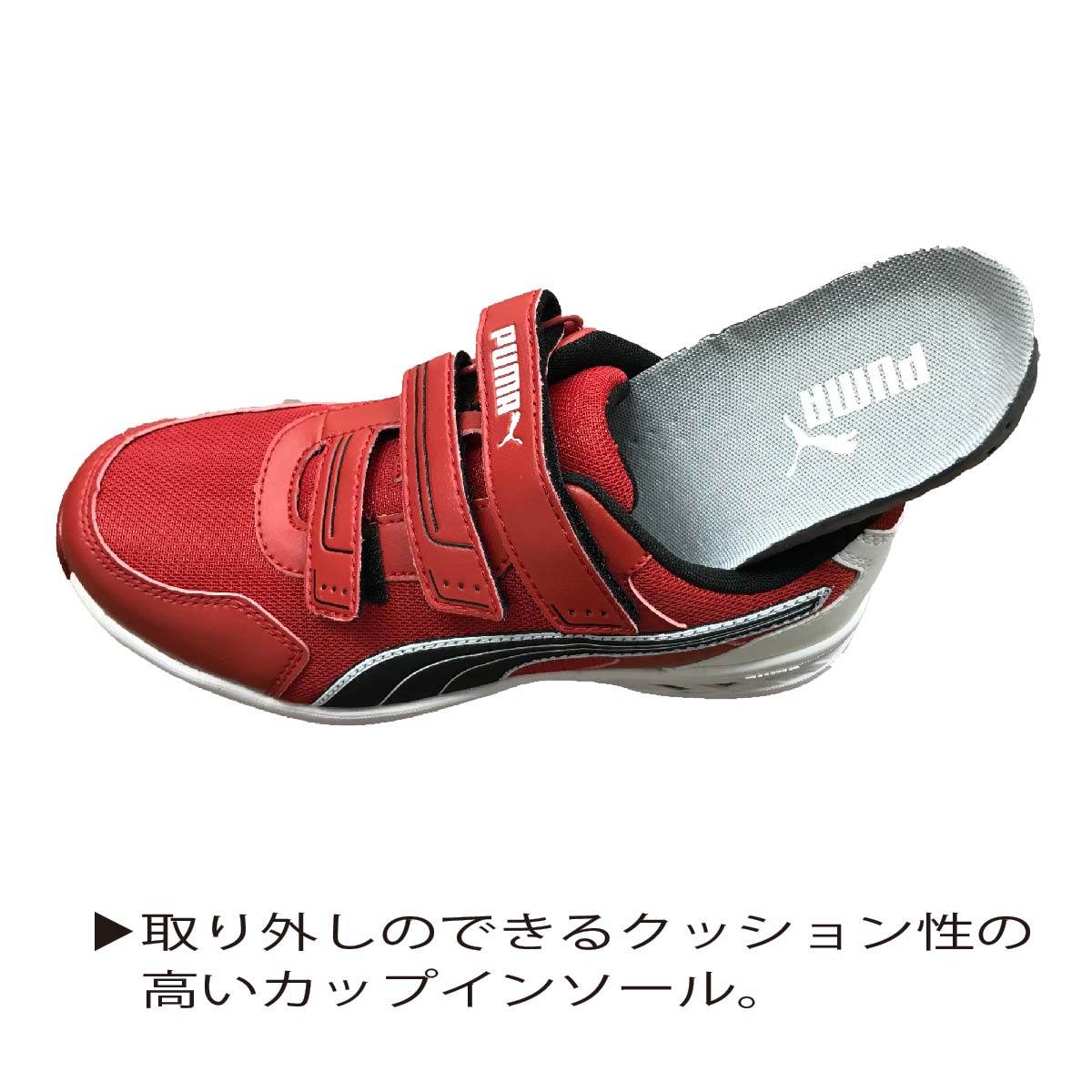 PUMA 安全靴 プーマ ライダー ロー ベルクロ メッシュ 先芯 耐熱