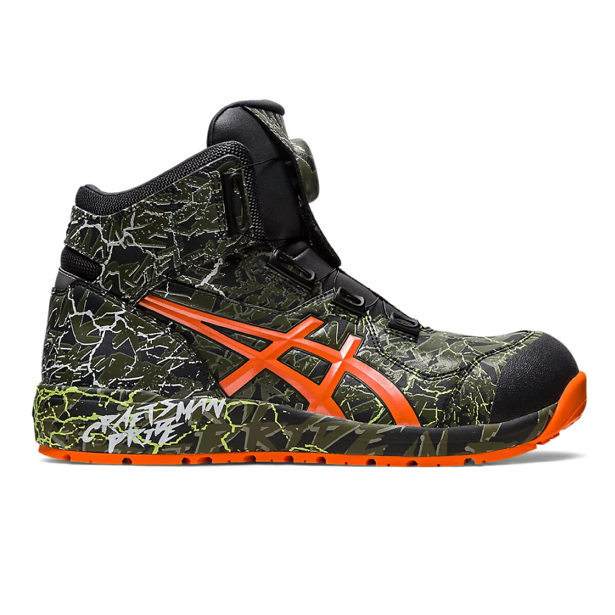新品/asics WINJOB CP304 BOA MARBLE 26.5 緑 ウィンジョブ® CP304 BOA® GLEAM 3E相当 | ネオンライム