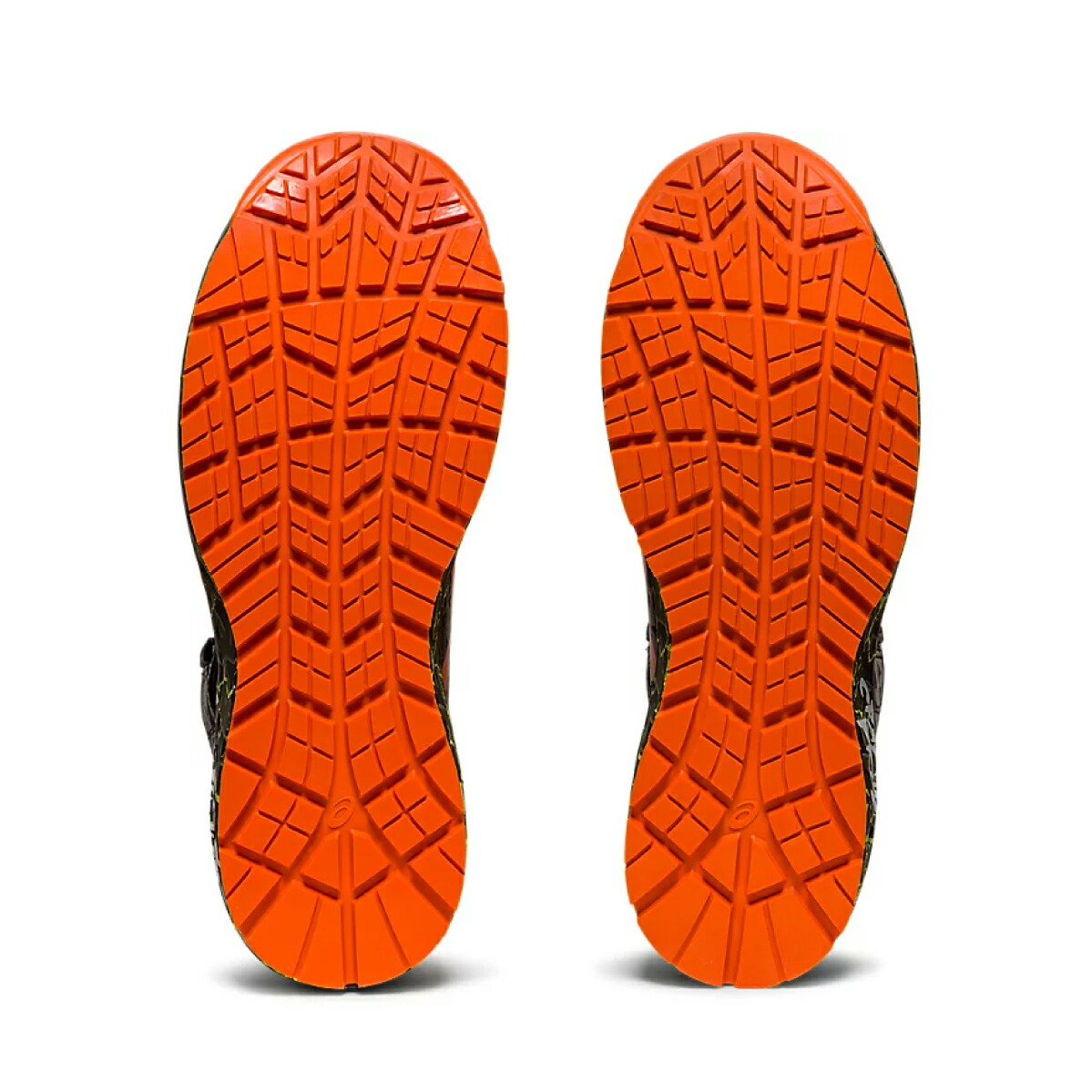 ウィンジョブCP304ハイカット　マントルグリーン×ハバネロ ウィンジョブ asics 安全靴 CP304 MAGMA Boa 限定色 マントル