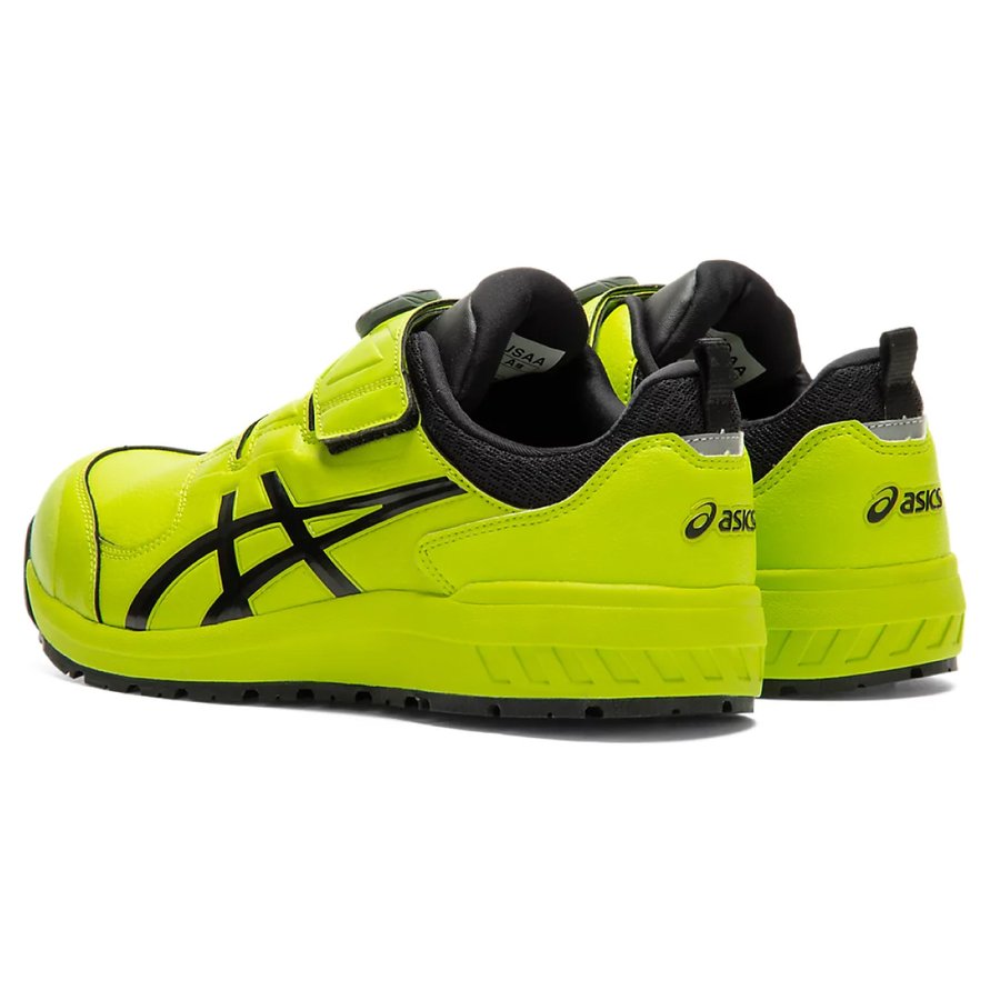 asics 安全靴 黒/黄緑 USAA A