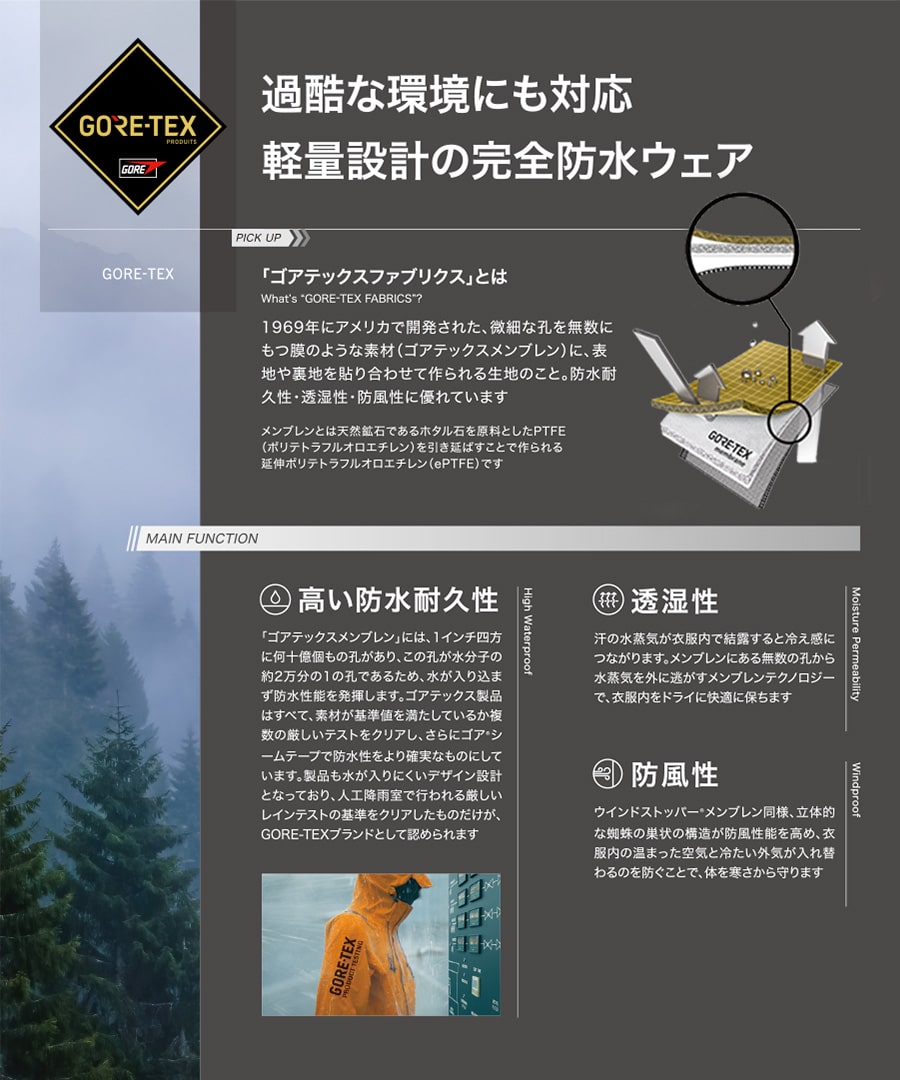 GORE-TEX レインジャケット 51042 ゴアテックス 通年用 作業服 作業着  撥水 防水 防風 シームテープ S〜5L 耐水性 |  | 02