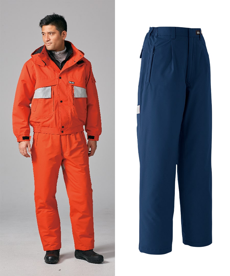 Asahicho 作業服 作業着 防寒 パンツ ズボン 58501 男女兼用 秋冬用 撥