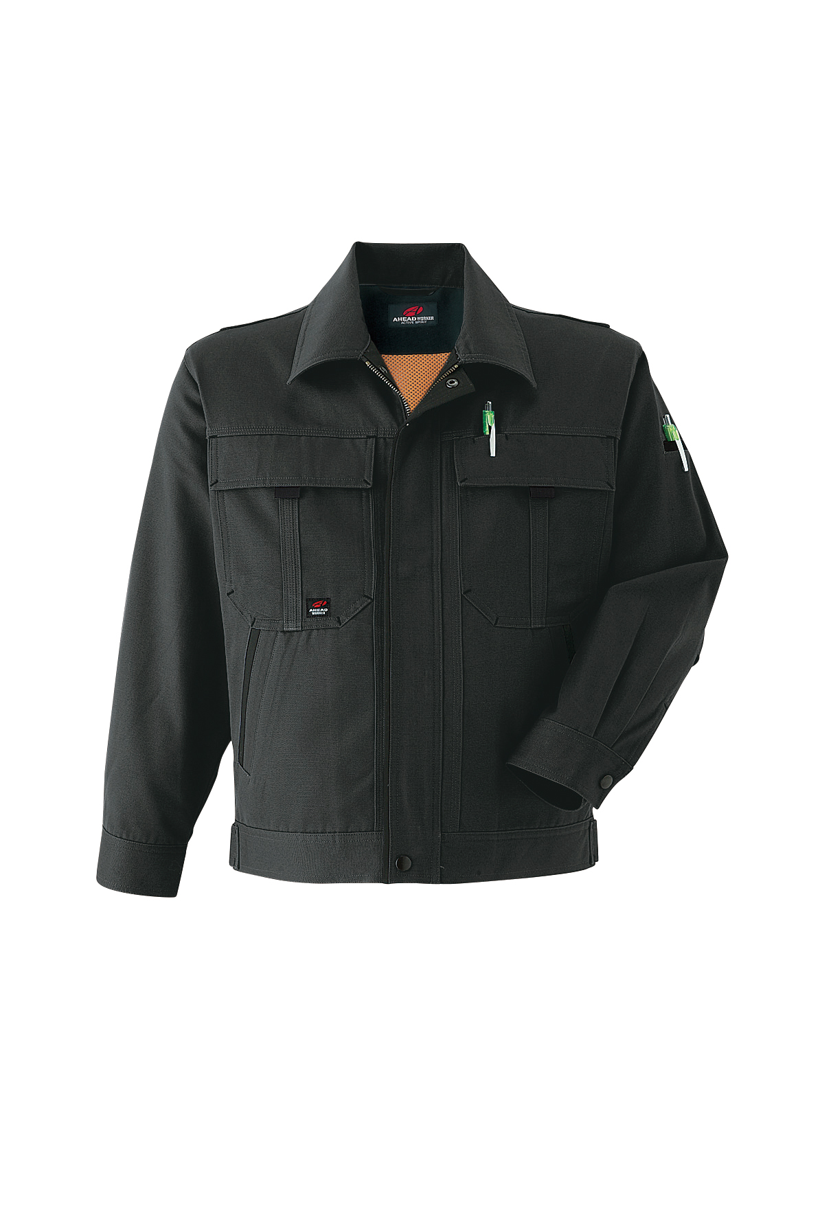 Asahicho 作業服 作業着 長袖ブルゾン 660 秋冬用 ジャンパー メンズ