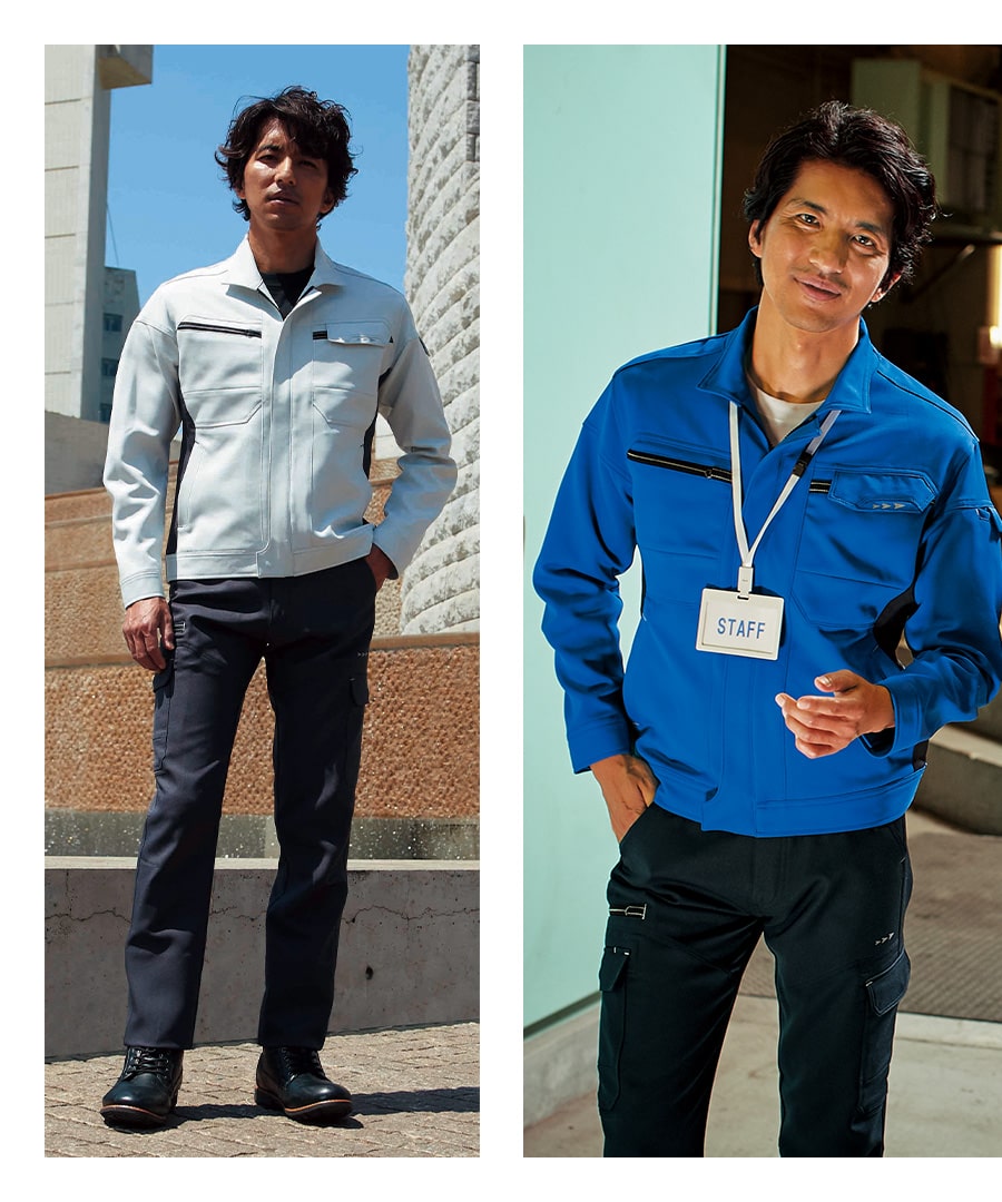 Asahicho 作業服 作業着 パンツ 通年 メンズ 63〜130cm 春夏秋冬 832