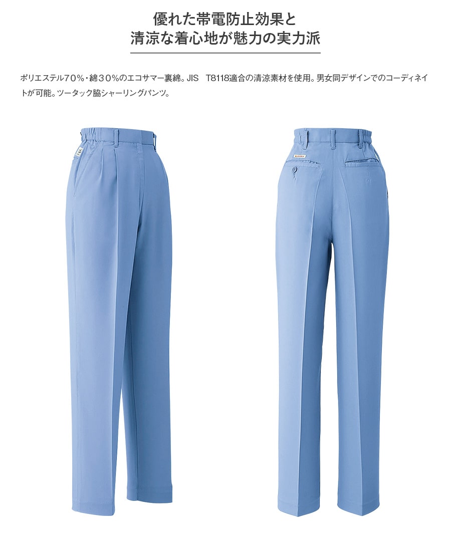 作業服 作業着 半袖スモック パンツ E048...の詳細画像2