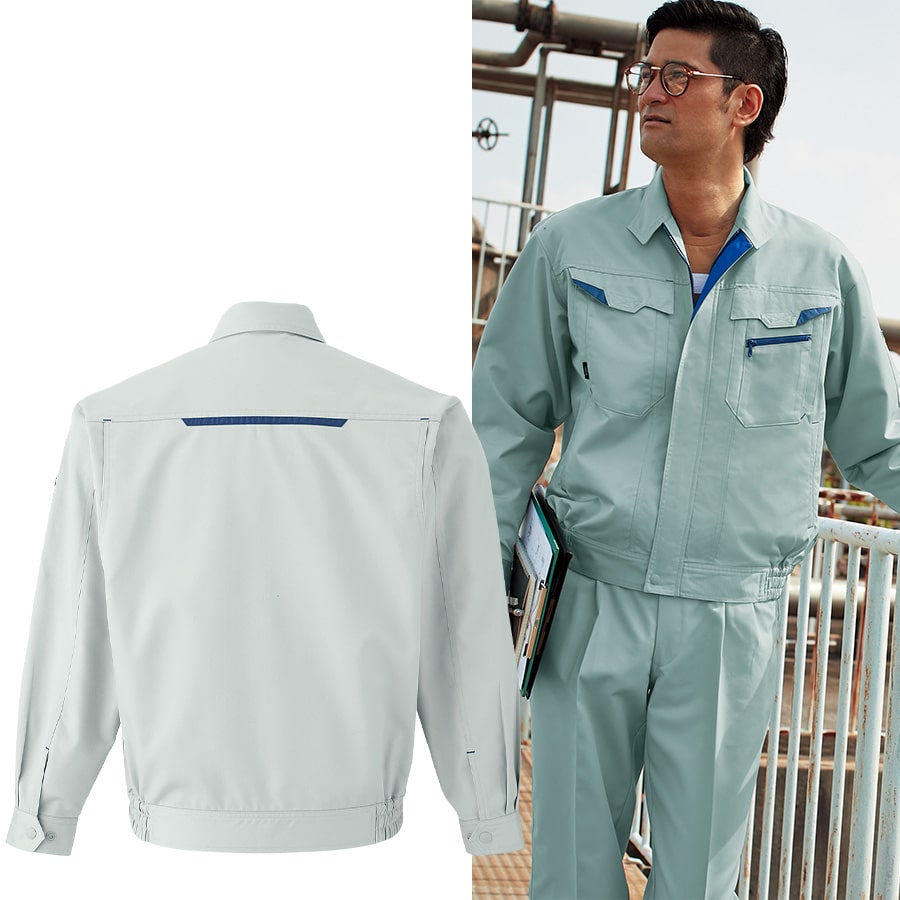 Asahicho 作業服 作業着 長袖ブルゾン E730 秋冬用 ジャンパー メンズ