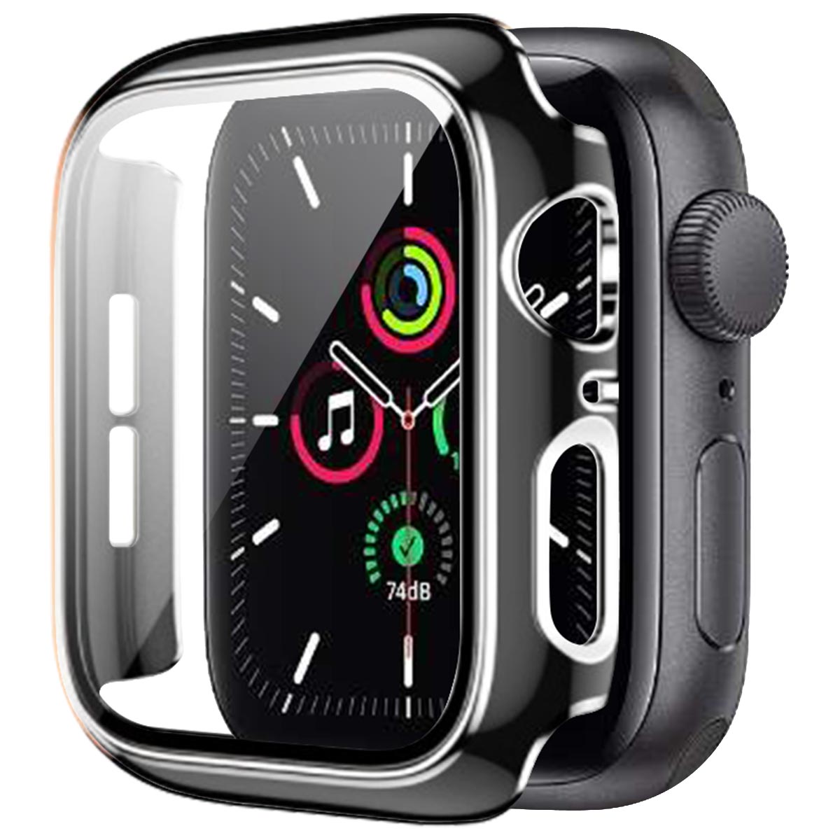 grg⭐︎AppleWatchキラキラカバーケースアップルウォッチ艶々レザーバンド-