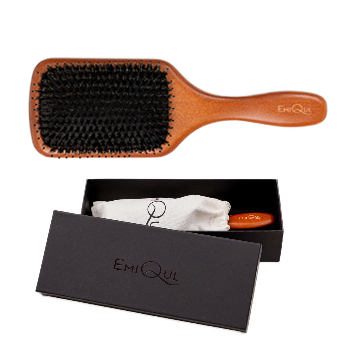 ヘアブラシ 豚毛 猪毛 お風呂用 頭皮 絡まない 高級 Lサイズ パドル