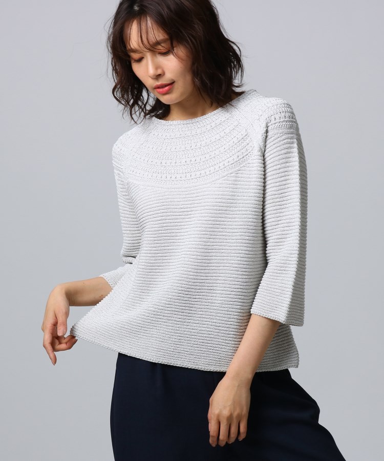 正規品特価 UNTITLED(アンタイトル)求心柄ペーパー混ニット (株)ワールド - 通販 - PayPayモール WORLD ONLINE STORE 好評通販