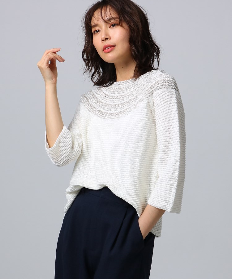 正規品特価 UNTITLED(アンタイトル)求心柄ペーパー混ニット (株)ワールド - 通販 - PayPayモール WORLD ONLINE STORE 好評通販