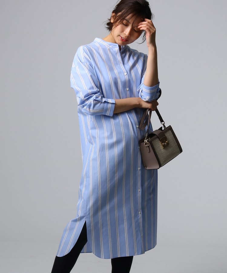 られます Untitled アンタイトル タイプライターストライプシャツワンピース 株 ワールド 通販 Paypayモール World