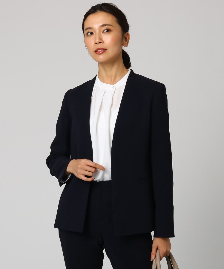 国産即納 UNTITLED(アンタイトル)トリアセートネオクロス ノーカラージャケット WORLD ONLINE STORE (株)ワールド - 通販 - PayPayモール 在庫あ人気