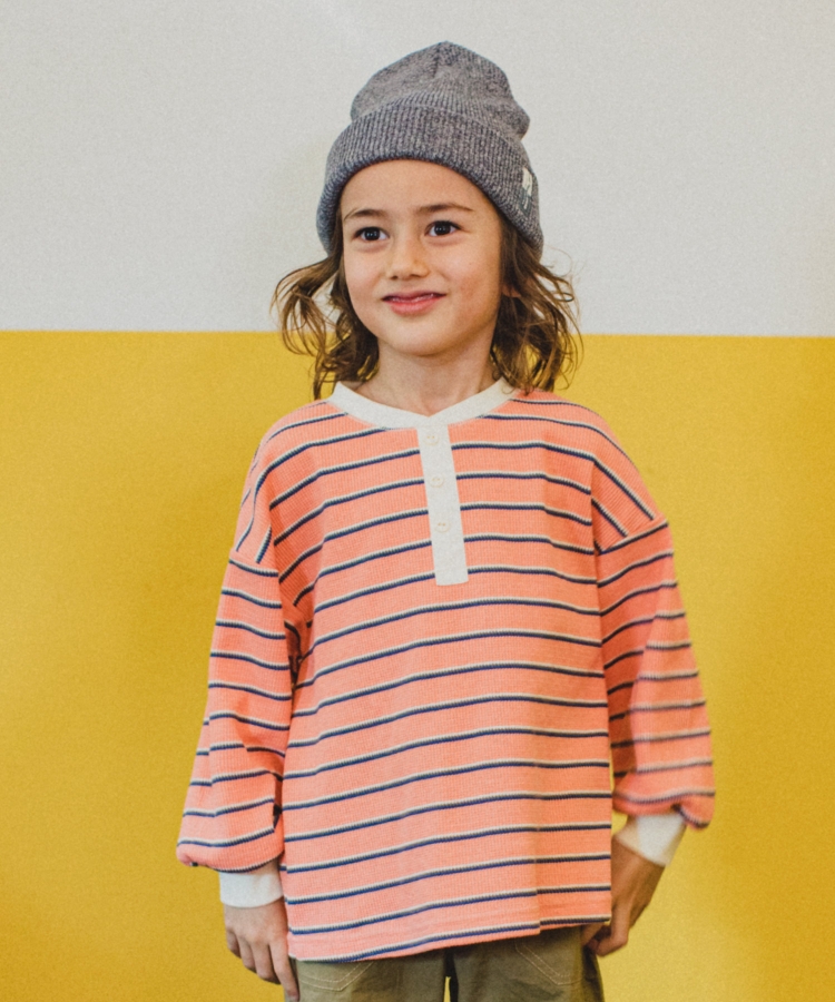 The Shop Tk Kids ザ ショップ ティーケー キッズ 100 140 伸縮性 やわらかい マルチボーダーワッフルプ Cafwp2eu0j 子ども服 シューズ Dacflex Com