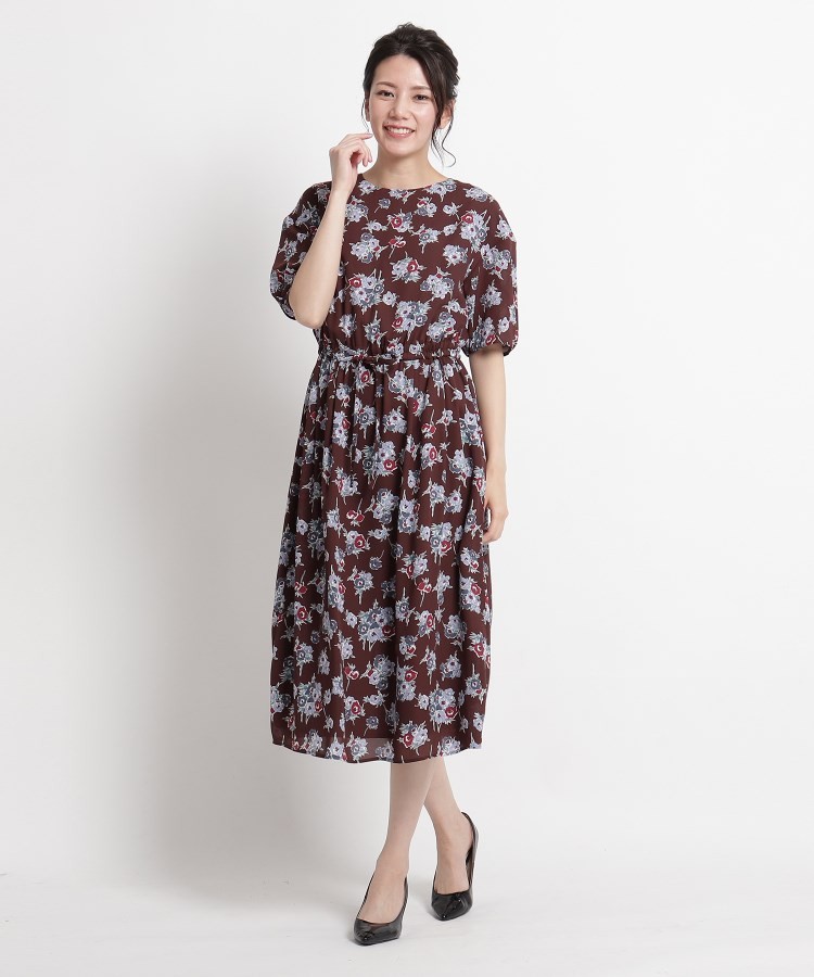 今だけ限定価格 Sunauna スーナウーナ 洗える 総花柄ミモレワンピース World Online Store 株 ワールド 通販 Paypayモール 超歓迎 Iswitcher Com