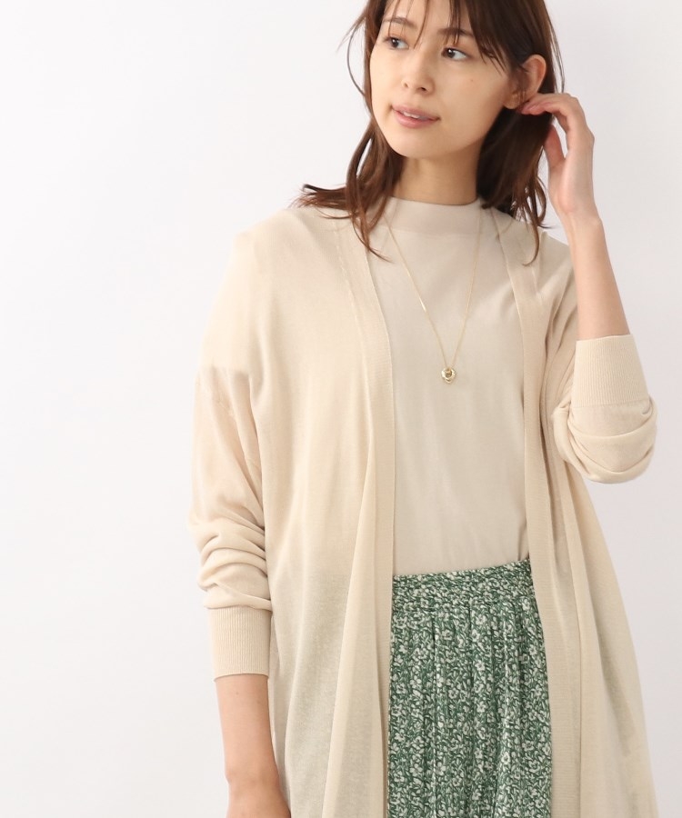 SHOO・LA・RUE/DRESKIP(シューラルー/ドレスキップ)レーヨンナイロンショールカーディガン