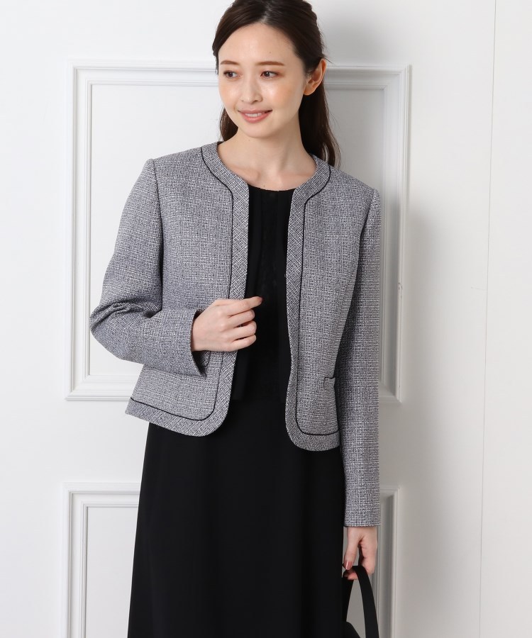 World World Online Store 株 ワールド 通販 Paypayモール Formal Selection ワールド フォーマル セレクション Refanne ツイードジャケット シフォンワンピース 大人気特価 Www Hiddencitysecrets Com Au