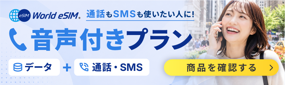 アメリカ eSIM 音声付きプラン