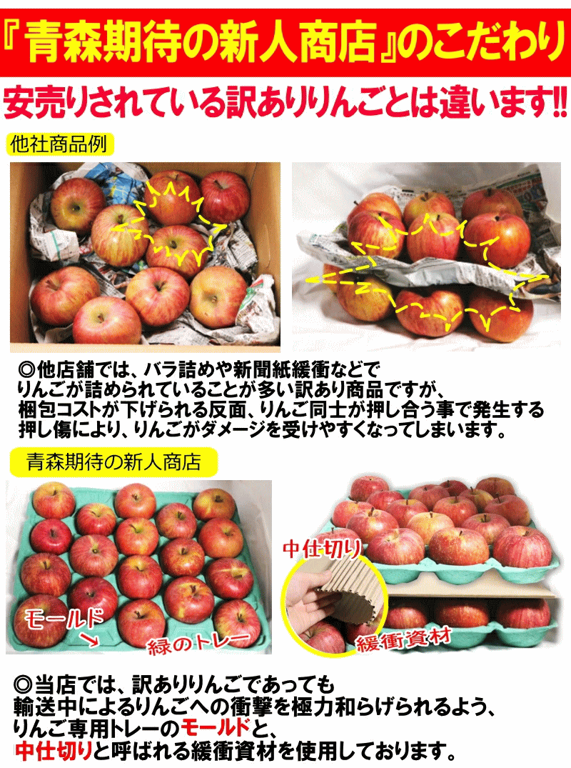 あすつく 青森 りんご 10kg箱 訳あり/家庭用 サンふじ 送料無料 小50玉〜 りんご 10キロ箱★選べるふじ王林or金星 家訳 10kg箱