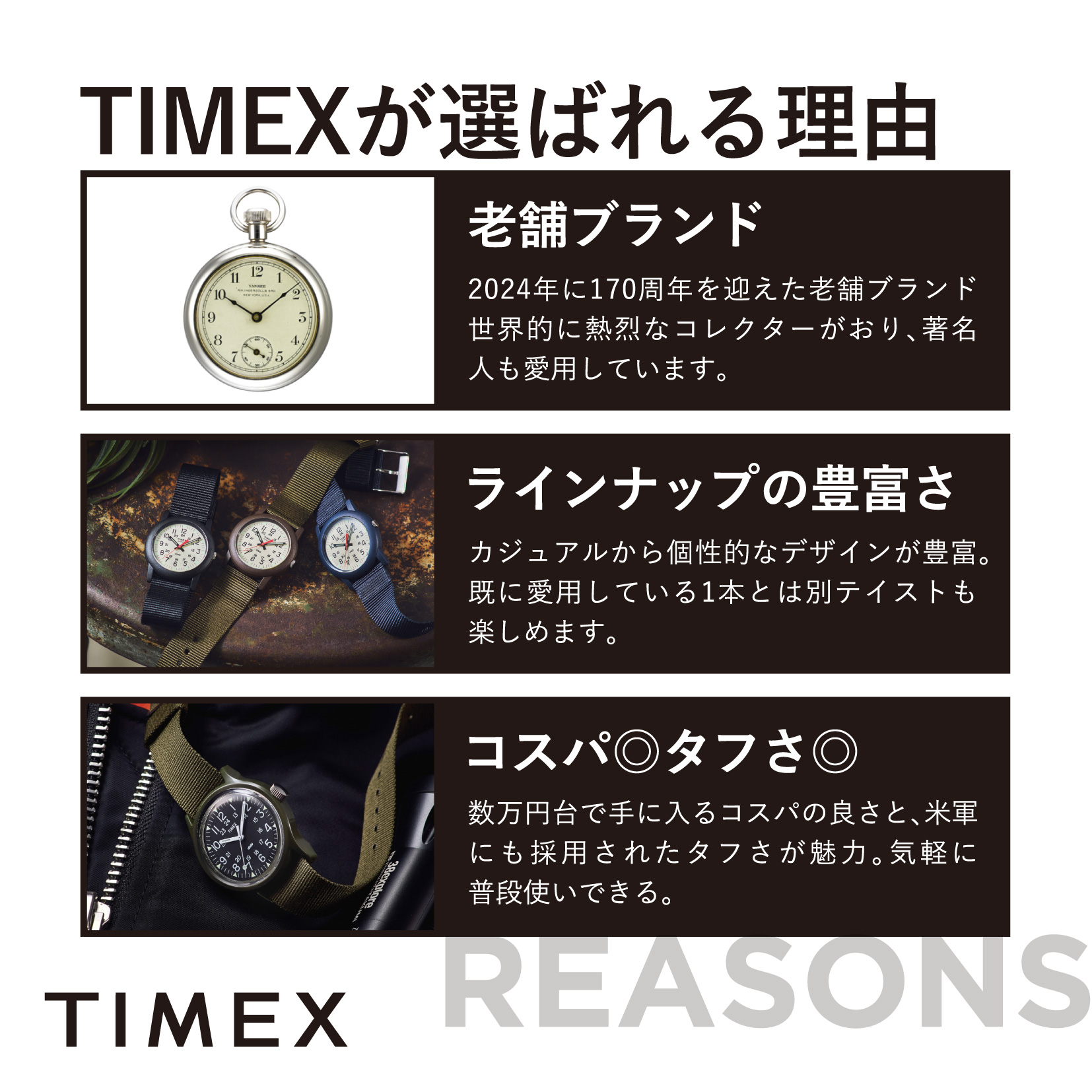 公式ストア 腕時計  TIMEX タイメックス ウィークエンダー クォーツ  ブラック T2N647  ブランド｜world-wide-watch｜03