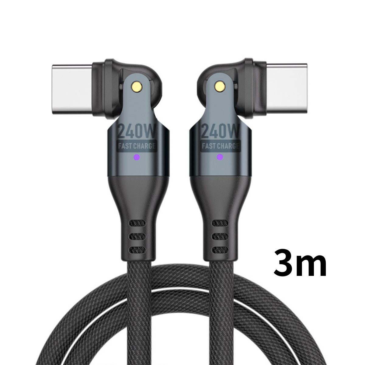 タイプC 充電ケーブル 急速充電 回転 iPhone18 240W 1m 3m 2m ケーブル