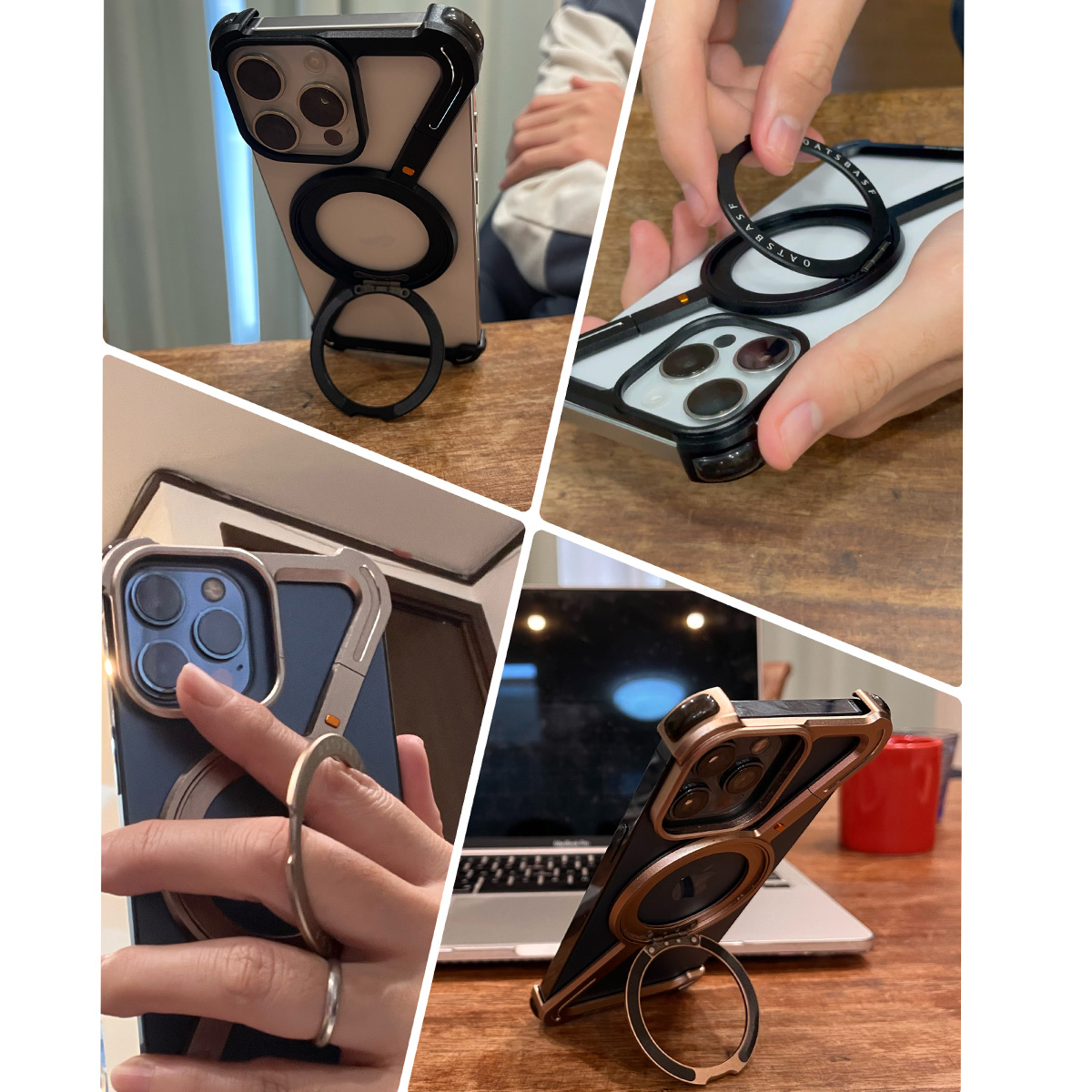 iPhoneケースMagSafeメタルバンパー 17/16/15 Pro Max 耐衝撃 360度 