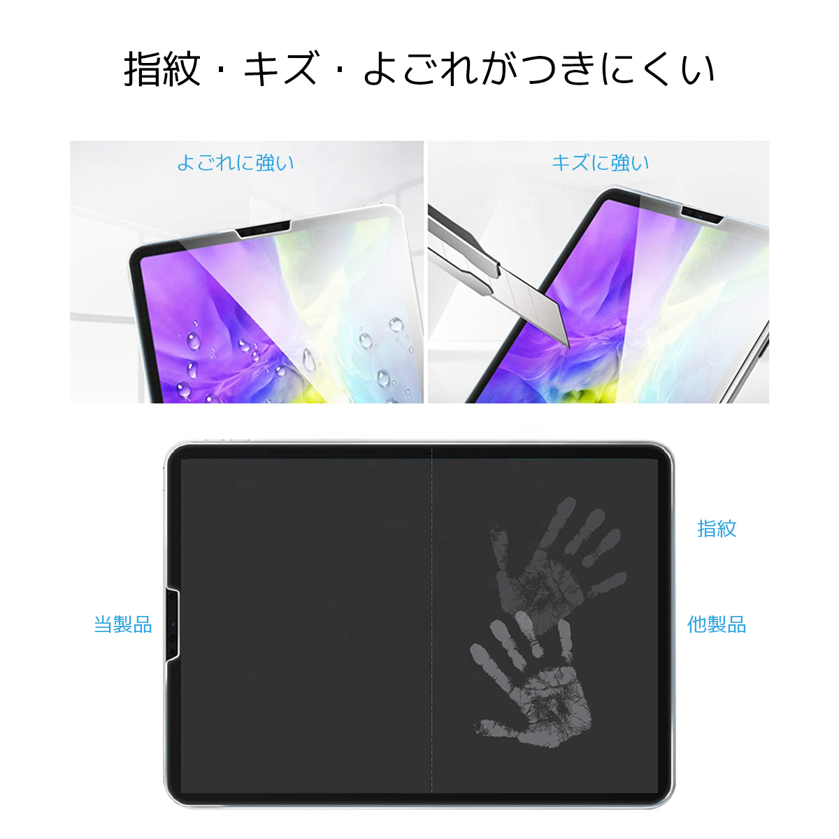 iPad ガラスフィルム アンチグレア