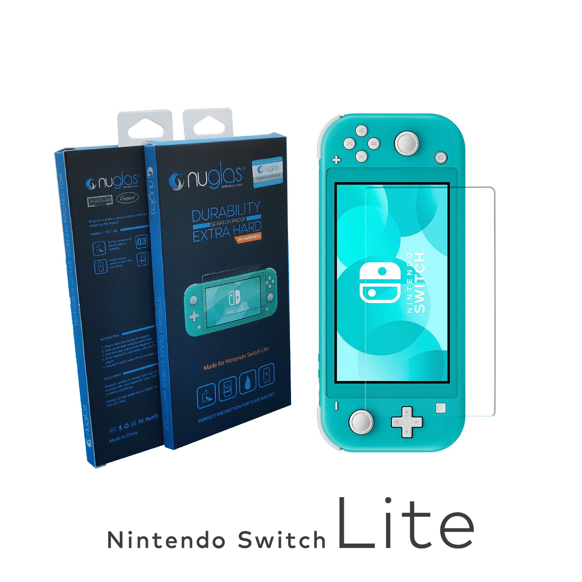 Nintendo Switch Switch Lite 保護フィルム ガラスシート パッケージ