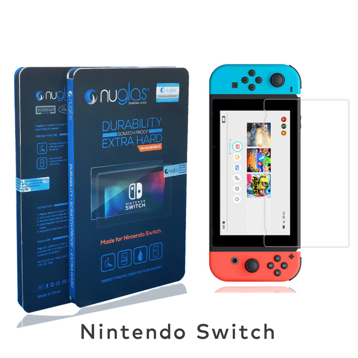 Nintendo Switch Switch Lite 保護フィルム ガラスシート パッケージ