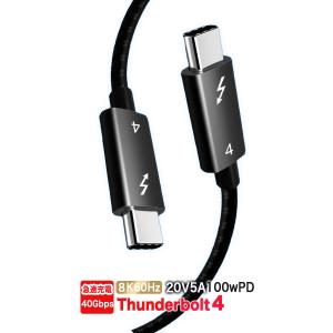 thunderbolt ケーブル PD usb4 タイプ C 急速 タイプc 40Gbps 急速充電ケーブル サンダーボルト iPhone15 ノートPC 100W ４K