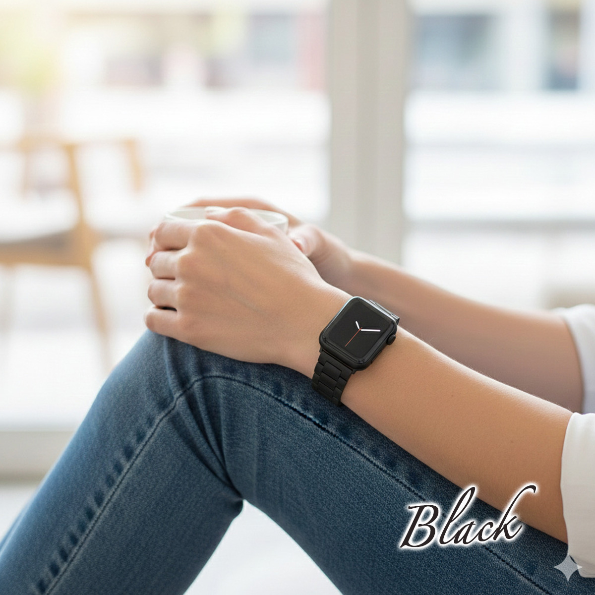 AppleWatch ベルト Series 11/10/9/8/7/6/SE サラッと装着 バンド 44mm