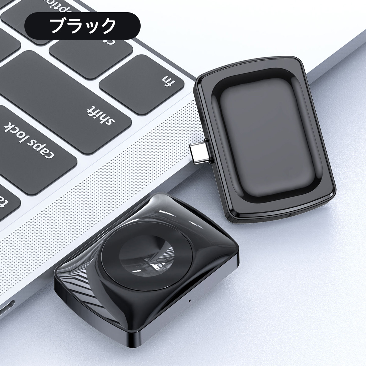 アップルウォッチ充電器 高速充電 タイプC 持ち運び ワイヤレス 2in1 コードレス USB 急速 AppleWatch Airpods