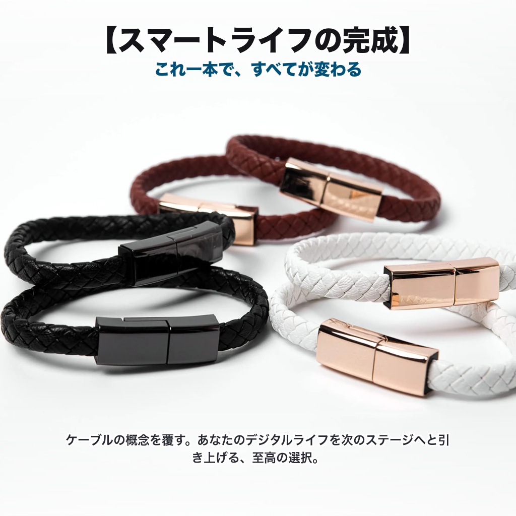 type-cケーブル急速 短い PD 60W iPhone17 USB充電ケーブル 高速  ブレスレット Type-C 20cm スマホ 携帯用ケーブル USB-C Android iPhone充電 | ブランド登録なし | 09