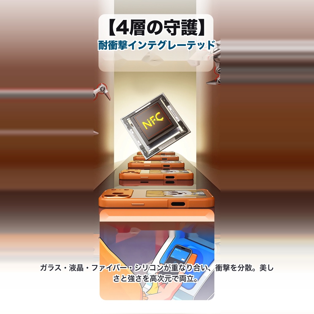 iPhone 17 ケース E-Ink 背面ディスプレイ スクリーン付きケース NFC バッテリー不要 カスタム 電子ペーパー DIY 壁紙 推し活 | ブランド登録なし | 10