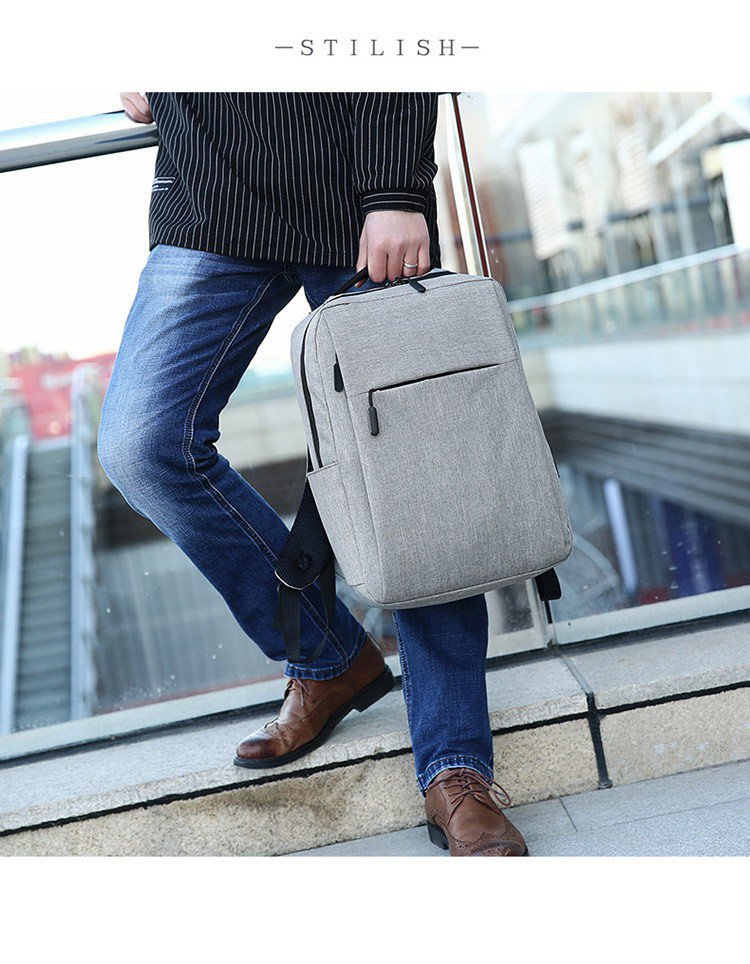 ビジネスリュック メンズ【防水】パソコン収納 撥水 大容量 USB【PC収納】ノートPC リュックサック 出張 旅行 1泊 黒 グレー | ブランド登録なし | 14