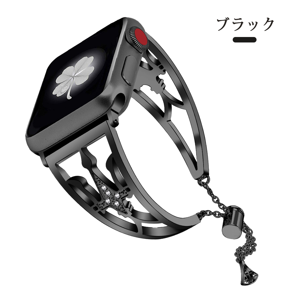 AppleWatchバンド 11/10/9/8 女性 王冠 45/41/42mm ステンレス ベルト キラキラ レディース チェーン 王冠モチーフ 38/40/41 | ブランド登録なし | 08