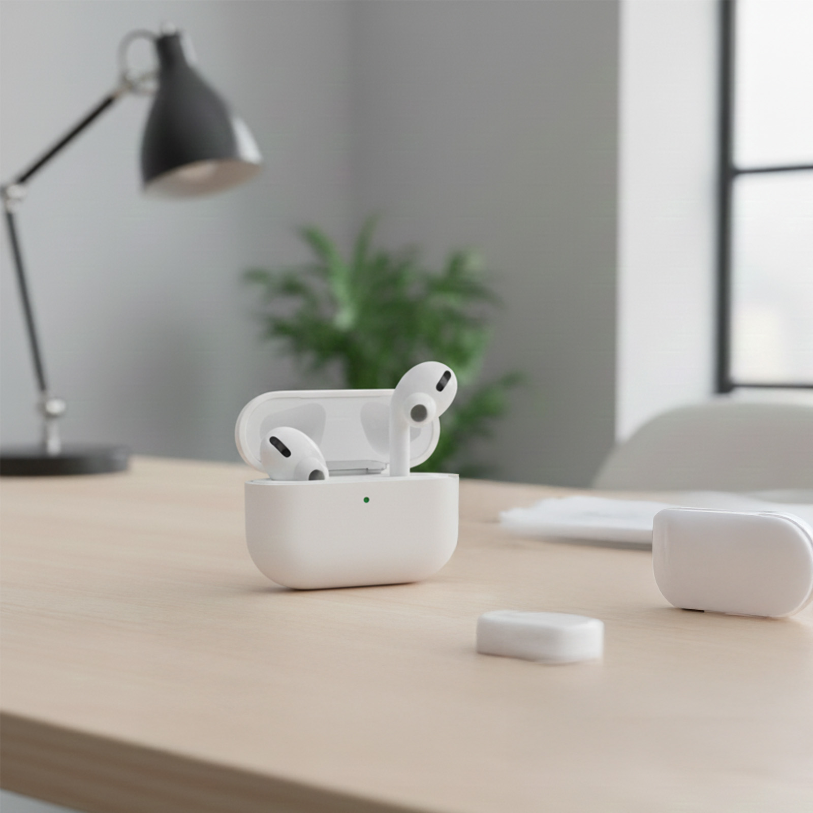 AirPods Pro 2 3 ケース 6点セット カルビナ シリコンカバー ワイヤレス充電対応 ストラップ ブルー ホワイト ブラック | ブランド登録なし | 12