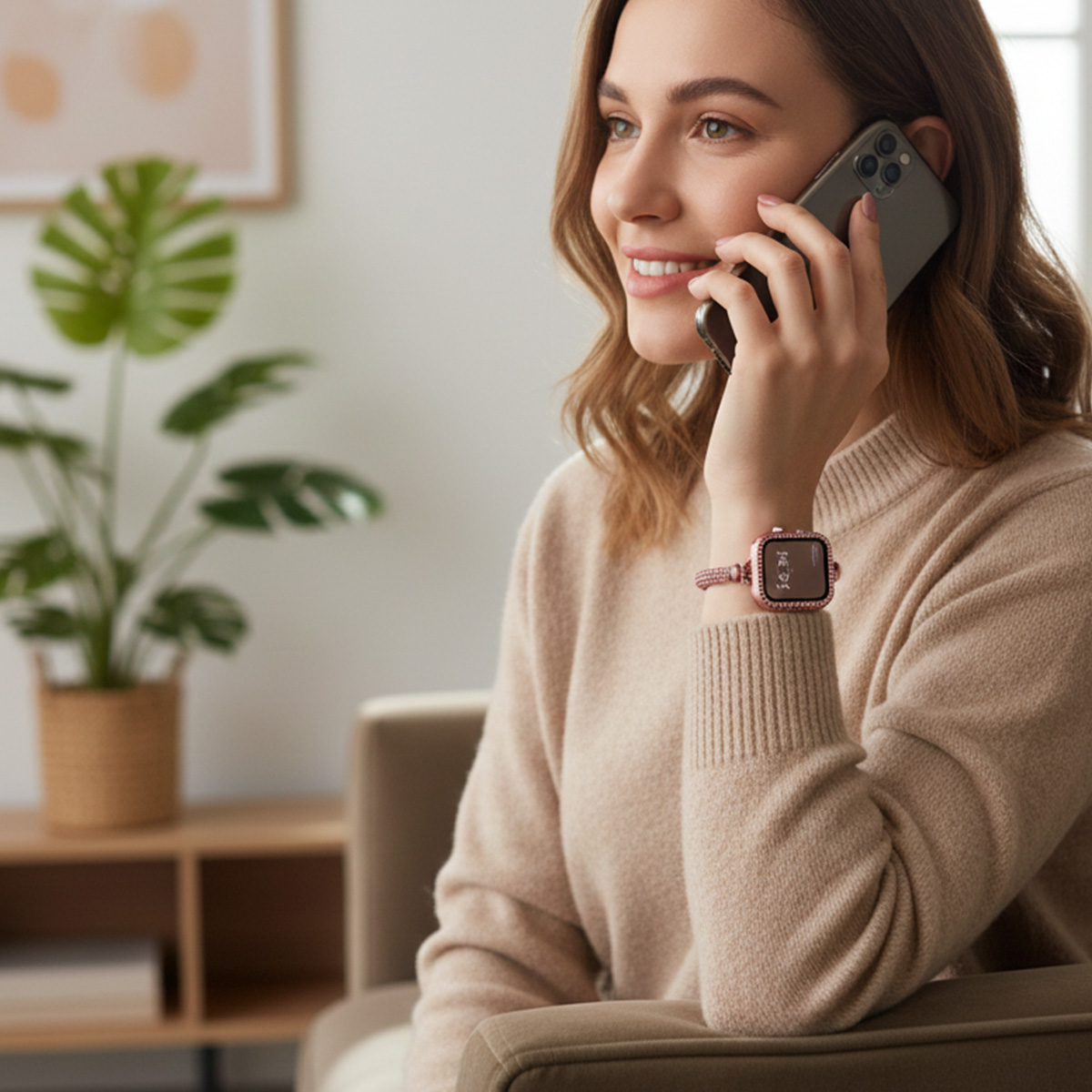 AppleWatchバンド 女性 キラキラ 11/10/9/8 ベルト 42/45mm ケース ラインストーン 工具不要 チェーン | ブランド登録なし | 14