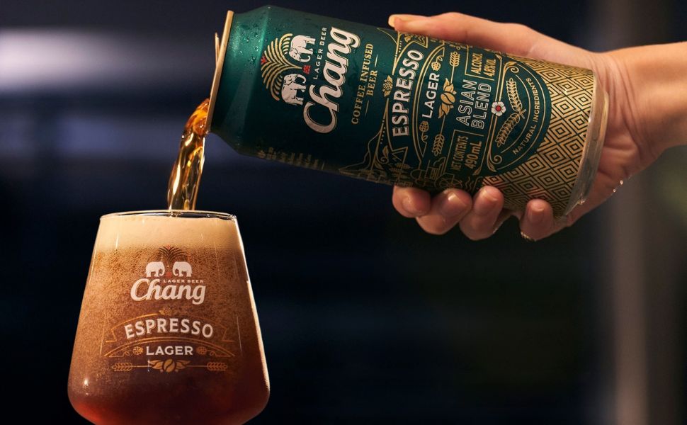 Chang（チャーン） エスプレッソ ラガー ビール 490ml 12本 缶 タイ