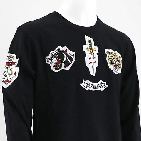 HYDROGEN（ハイドロゲン） 完売御礼 メンズ 長袖Tシャツ CUSTOM TATOO