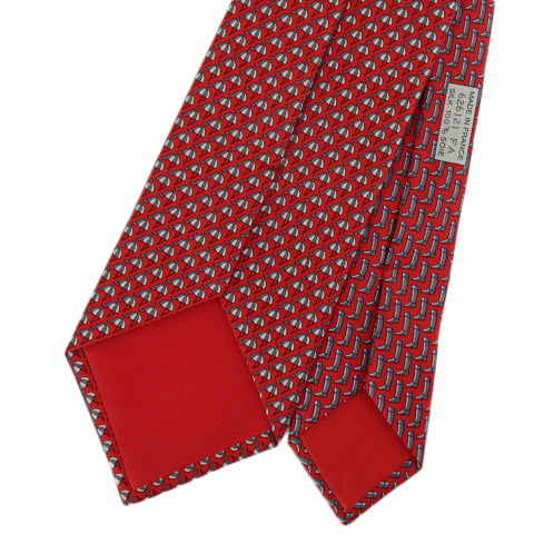 HERMES（エルメス） 完売御礼 メンズ ネクタイ PANOPLIE 626121T ROUGE