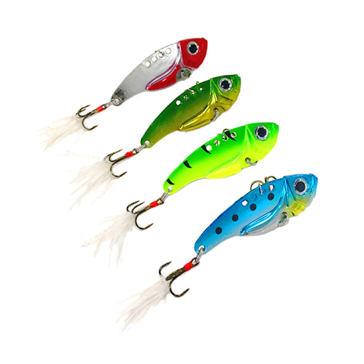 オルルド釣具 メタルバイブ 5.5cm 12.5g 4個セット ルアー 送料無料