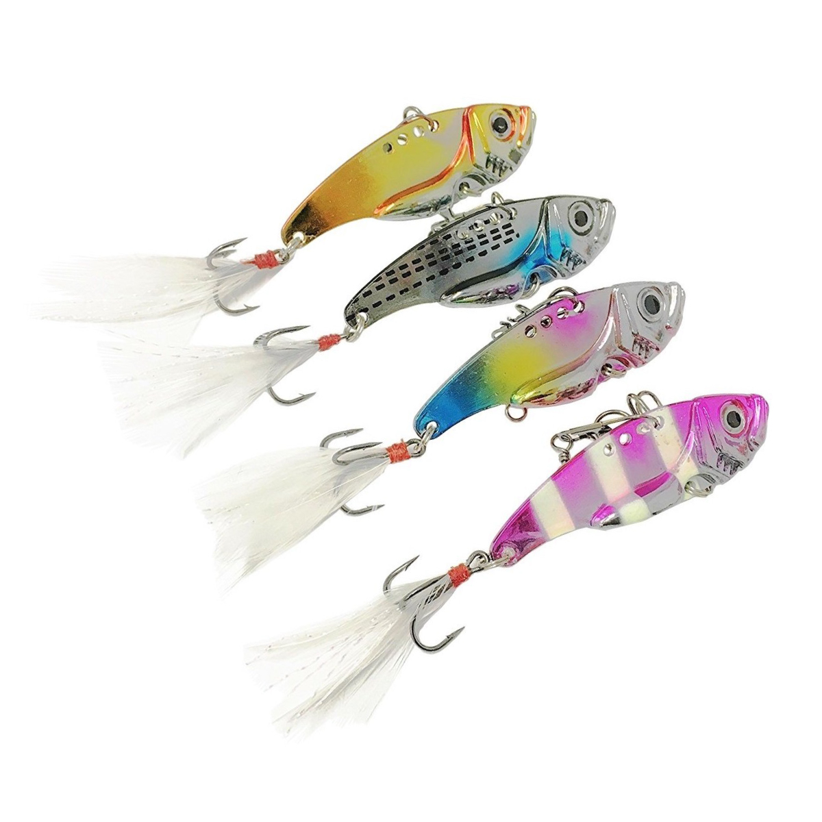 オルルド釣具 メタルバイブ 5.5cm 12.5g 4個セット ルアー 送料無料